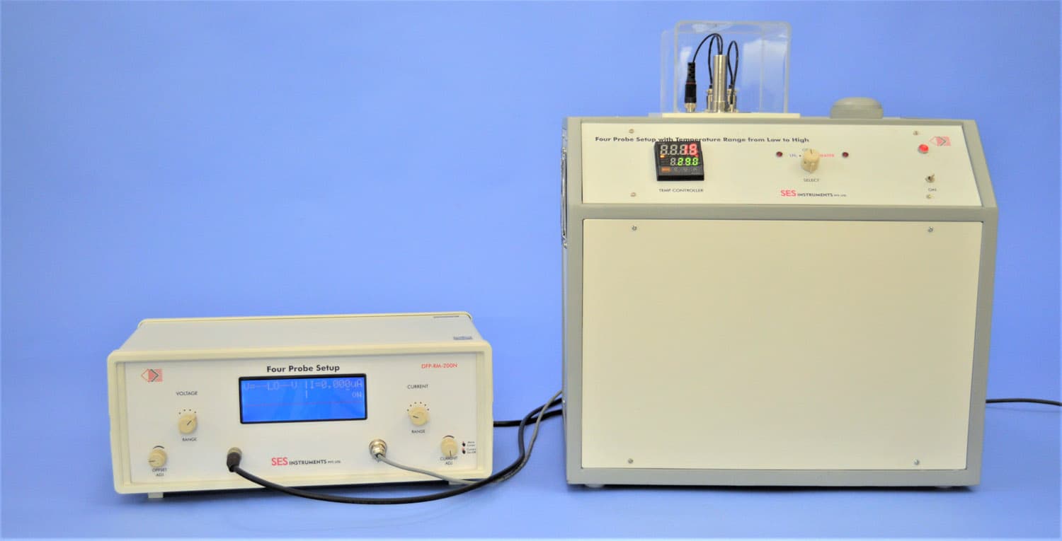 Four Probe measurement set-up for wide range of resistivity samples from (sku-40) — view 1