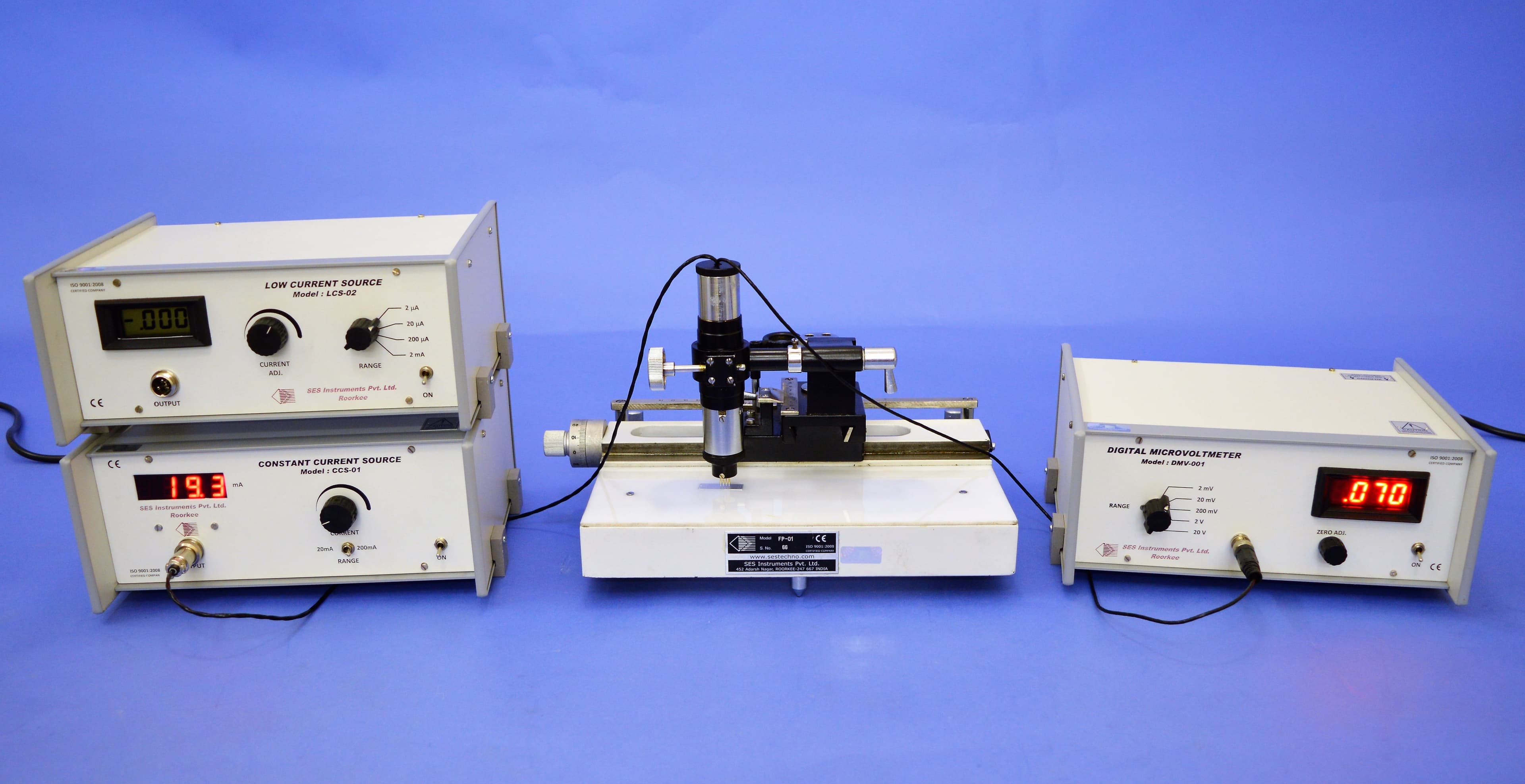 Four Probe Set-up for Mapping the Resistivity of Large Samples (FP-01) — view 1