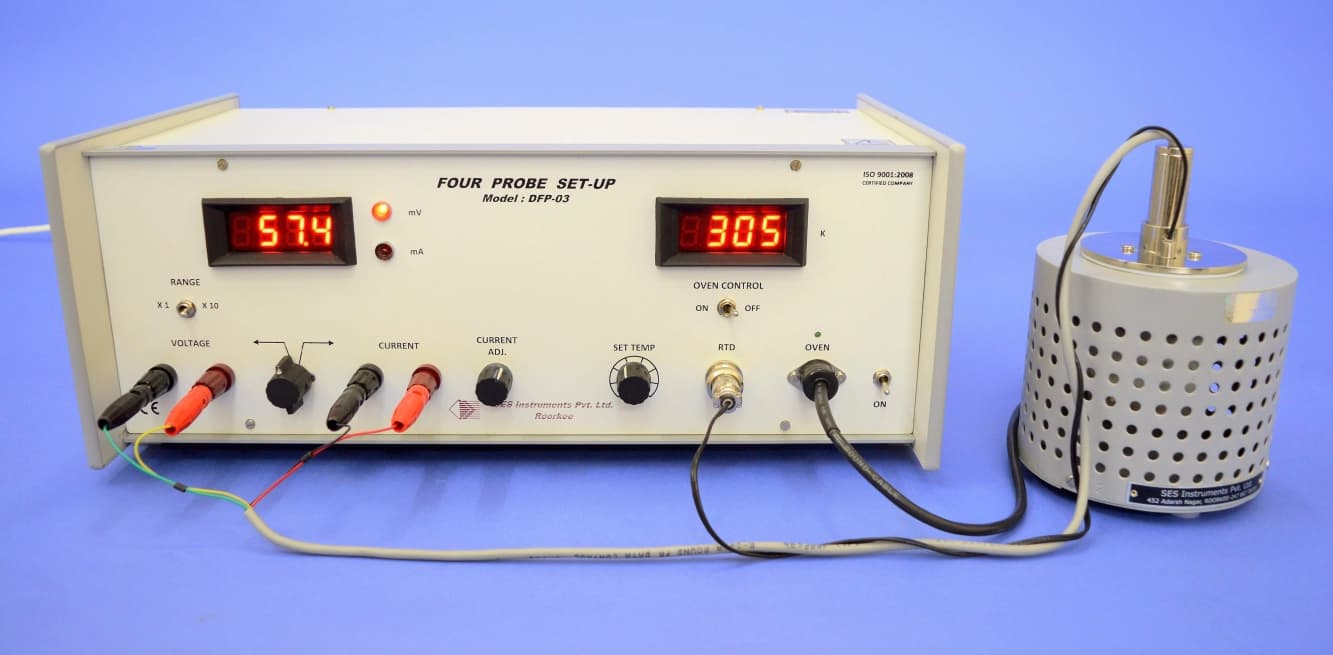 Resistivity of Semiconductors by Four Probe Method at Different (DFP-03) — view 1
