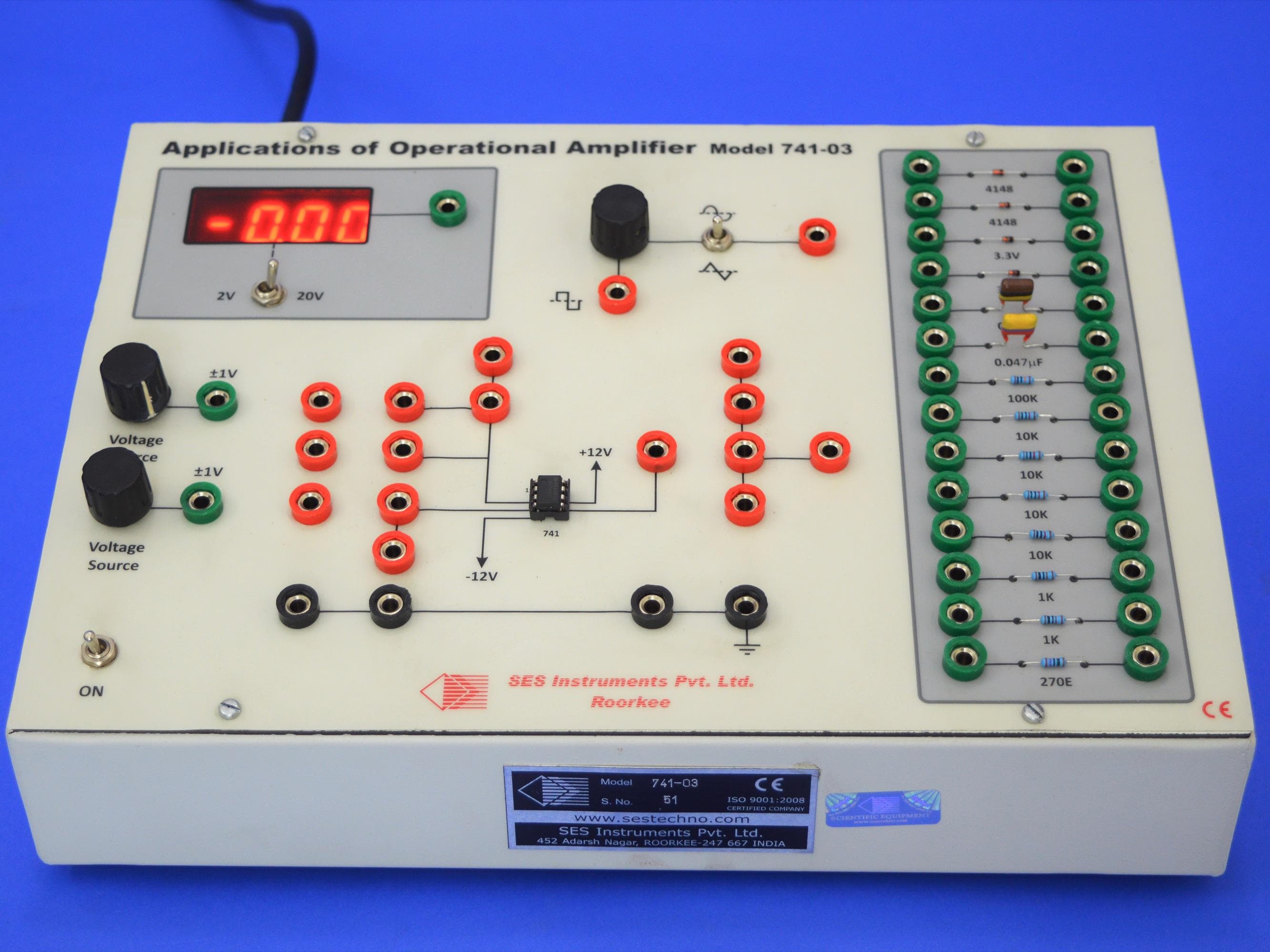 Study of Op Amp 74l Applications (741-03) — view 1